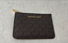 Load image into Gallery viewer, Michael Kors Womens Multicolor Signature Print ID Card Holder Coin Wallet
