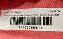 Load image into Gallery viewer, Arturo Calle Mens Orange Cotton Spread Collar Short Sleeve Polo Shirt Size XXL
