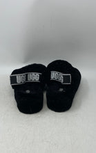 Load image into Gallery viewer, UGG Womens Fluff Yeah 1125232 Black Sparkle Open Toe Slide Slippers Size 7
