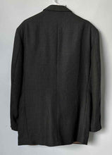 Load image into Gallery viewer, Oscar De La Renta Mens Gray Printed Long Sleeve Two-Button Blazer Size 41R
