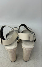 Load image into Gallery viewer, DKNY Womens Yadira White Leather Open Toe Platform Slingback Heels Size 9
