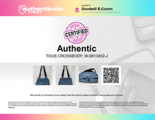Load image into Gallery viewer, Authentic Tous Womens Blue Kaos Signature Print Adjustable Strap Crossbody Bag
