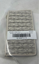 Load image into Gallery viewer, Michael Kors Womens White Gray Signature Print Mini Coin Wallet
