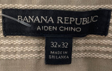 Load image into Gallery viewer, Banana Republic Mens Beige Pockets Straight Leg Chino Pants Size 32x32
