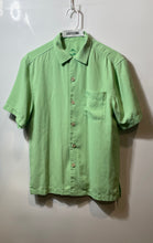 Load image into Gallery viewer, Tommy Bahama Mens Green Short Sleeve Front Chest Pocket Button-Up Shirt Size XS
