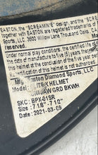 Load image into Gallery viewer, Easton Senior Elite X Black Open Face Baseball Helmet Size 7 1/8-7 1/2"
