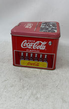 Load image into Gallery viewer, Vintage Coca-Cola Collectible Advertising Drink In Bottles Ice Cold Tin Box
