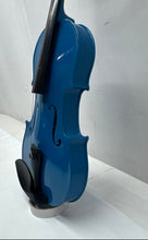 Load image into Gallery viewer, Mendini By Cecilio Blue Right-Handed 4 String Acoustic Violin With Bow In Case
