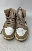Load image into Gallery viewer, Nike Womens Air Jordan 1 Mid BQ6472-103 White Brown Basketball Sneakers Size 7
