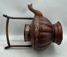 Load image into Gallery viewer, Antique Copper Engraved Home Decor Large Tea Kettle With Lid Collectible
