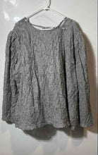 Load image into Gallery viewer, Cato Collection Womens Gray Texture Limited Edition Blouse Top Size 26/28W
