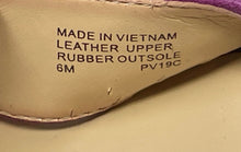 Load image into Gallery viewer, Michael Kors Womens Fiona Purple Suede Wedge Heel Ankle Strap Sandals Size 6M
