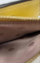 Load image into Gallery viewer, Kate Spade New York Womens Yellow Leather Card Holder Small Bi-Fold Wallet
