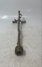 Load image into Gallery viewer, Vintage Gold-Tone Leafy Branch Taper Collectible Candlestick Candle Holder
