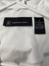 Load image into Gallery viewer, I.N.C International Concepts Womens White Sleeveless Blouse Top Size 2
