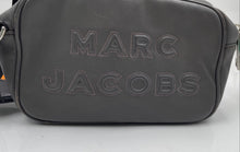 Load image into Gallery viewer, Authentic Marc Jacobs Womens Gray Leather Adjustable Strap Crossbody Bag Damaged
