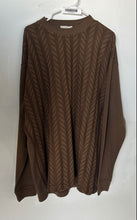 Load image into Gallery viewer, Giorgio Danieli Mens Brown Knitted Long Sleeve Crew Neck Pullover Sweater Sz XL

