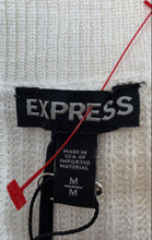 Load image into Gallery viewer, Express Womens White Long Sleeve Pullover Sweater Size Medium With Tag
