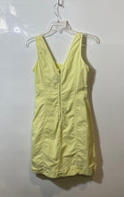 Load image into Gallery viewer, Sisley Womens Yellow Sleeveless Scoop Neck Back Zip Bodycon Dress Size S
