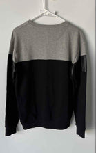 Load image into Gallery viewer, Zara Mens Gray And Black Long Sleeve Crew Neck Pullover Sweatshirt Size Small
