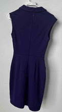 Load image into Gallery viewer, Banana Republic Womens Purple Sleeveless Cowl Neck Back Zip Sheath Dress Sz 00P
