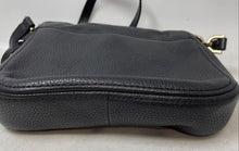 Load image into Gallery viewer, Michael Kors Womens Bedford Black Pebbled Leather Adjustable Strap Crossbody Bag
