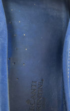 Load image into Gallery viewer, Mercanti Fiorentini Womens Blue Moc Toe Slip-On Penny Loafer Shoes Size 8B

