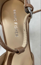 Load image into Gallery viewer, Marc Fisher Womens Cyrene Brown Square Toe T-Strap Block Pump Heels Size 5.5M
