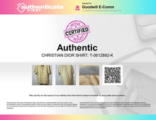 Load image into Gallery viewer, Authentic Christian Dior Mens Yellow Short Sleeve Dress Shirt Size 41-42 Stained
