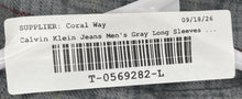 Load image into Gallery viewer, Calvin Klein Jeans Mens Gray Plaid Cotton Long Sleeve Button-Up Shirt Size XL

