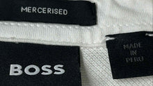 Load image into Gallery viewer, Hugo Boss Mens White Cotton Collared Short Sleeve Golf Polo Shirt Size M
