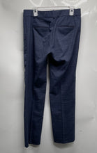 Load image into Gallery viewer, Ann Taylor Womens Blue Plaid Print Flat Front Straight Leg Dress Pants Size 6
