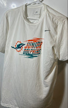 Load image into Gallery viewer, Nike Mens White NFL Miami Dolphins Short Sleeve Dri-Fit Pullover T-Shirt Size L
