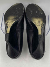 Load image into Gallery viewer, Authentic Tory Burch Womens Sally Black Leather Slip-On Wedge Pump Heels Size 37
