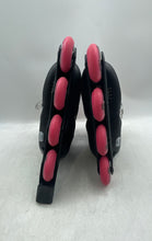 Load image into Gallery viewer, High Bounce Kids Black Pink Adjustable Outdoor Inline Skates Size 6-9
