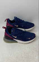 Load image into Gallery viewer, Nike Womens Air Max 270 AH6789-402 Blue Low Top Lace-Up Sneaker Shoes Size 9
