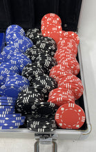 Load image into Gallery viewer, Multicolor Collectible Casino Poker Chip Set With Aluminum Carrying Case
