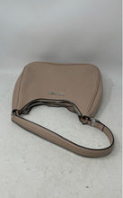 Load image into Gallery viewer, Nine West Womens Aidie Mini Beige Leather Zipper Shoulder Strap Hobo Bag
