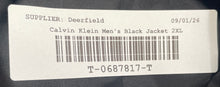 Load image into Gallery viewer, Calvin Klein Mens Black Long Sleeve Notch Collar 2-Button Blazer Size 2XL
