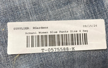 Load image into Gallery viewer, Armani Exchange Womens Blue Denim Dark Wash Distressed Skinny Jeans Size 4 Reg
