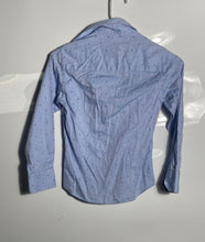 Load image into Gallery viewer, Manuell &amp; Frank Boys Blue Printed Long Sleeve Button-Up Shirt Size 32B
