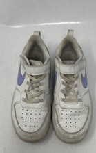 Load image into Gallery viewer, Nike Kids Court Borough Low Recraft DV5457-103 White Blue Sneakers Shoes Size 1Y
