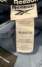 Load image into Gallery viewer, Reebok Mens Blue Long Sleeve Kangaroo Pocket Regular Fit Pullover Hoodie Size XL
