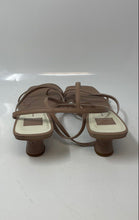 Load image into Gallery viewer, Dolce Vita Womens Beacon Beige Leather Buckle Block Heel Strappy Sandals Size 11
