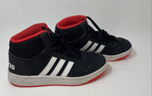 Load image into Gallery viewer, Adidas Boys Hoops 2.0 Mid B75743 Black Round Toe Lace-Up Sneakers Shoes Size 6
