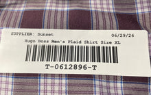 Load image into Gallery viewer, Hugo Boss Mens Multicolor Plaid Slim Fit Long Sleeve Button-Up Shirt Size XL
