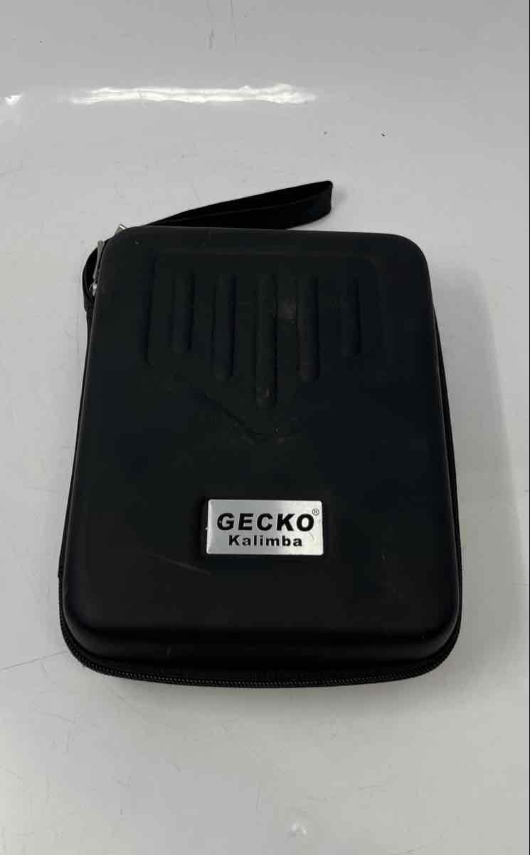 Gecko Kalimba Red Wood 17 Keys Thumb Piano Musical Instrument With Case