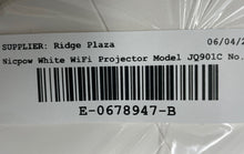Load image into Gallery viewer, Nicpow Model JQ901C White Wi-Fi Home Theater Projector Not Tested
