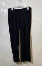 Load image into Gallery viewer, Stizzoli Italy Womens Black Flat Front Straight Leg Dress Pants Size 52
