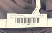 Load image into Gallery viewer, Calvin Klein Mens Burgundy Slim Fit Straight Leg Dress Pants Size 42WX30L
